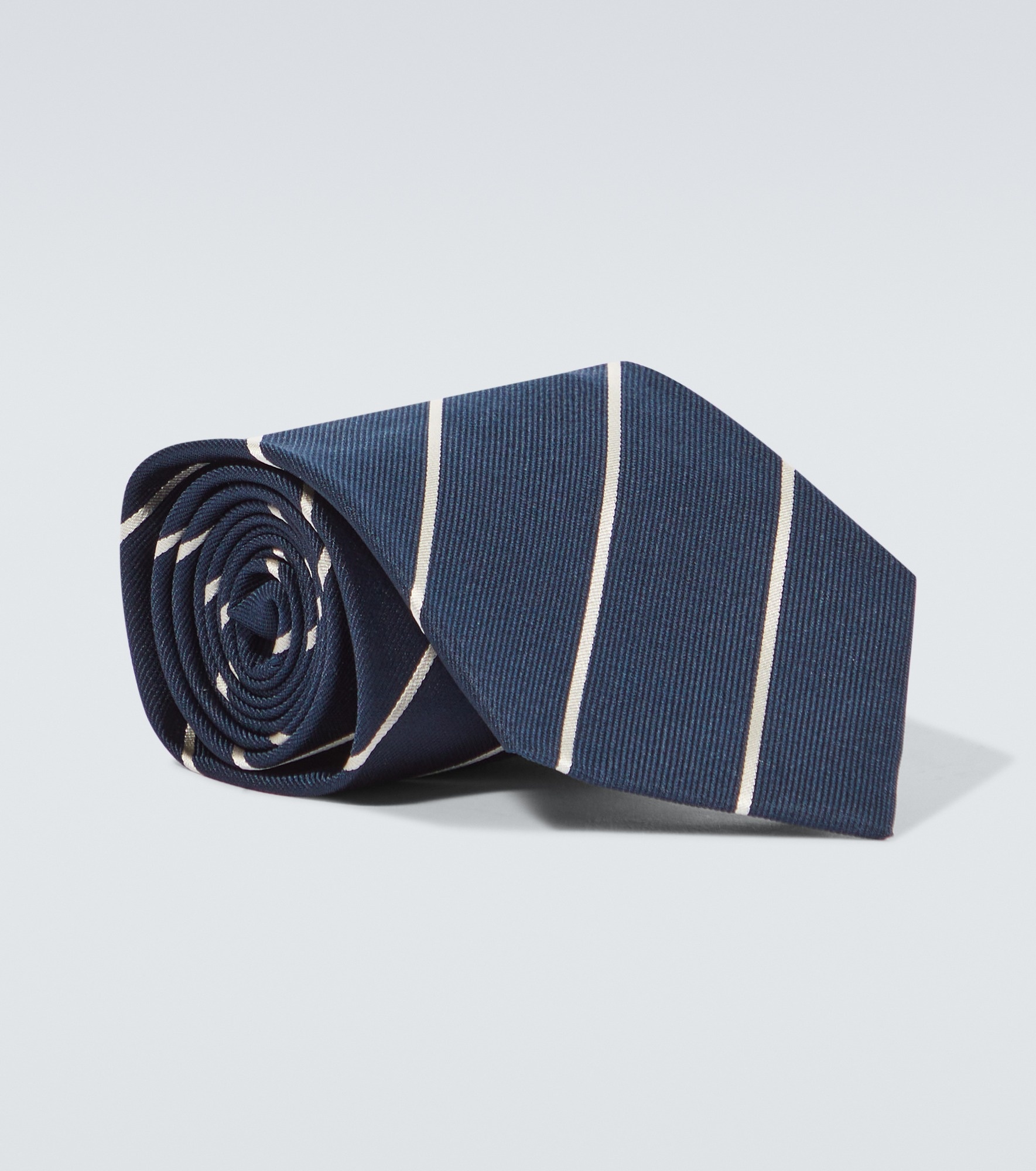 Striped silk tie - 1