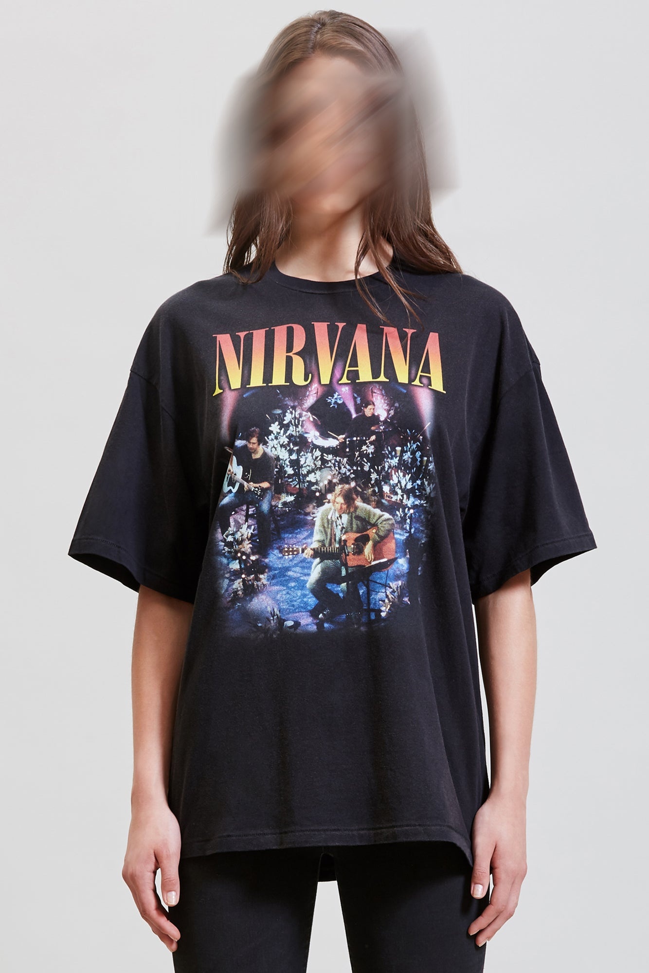 NIRVANA CONCERT OVERSIZED T SHIRT - BLACK | R13 - 3