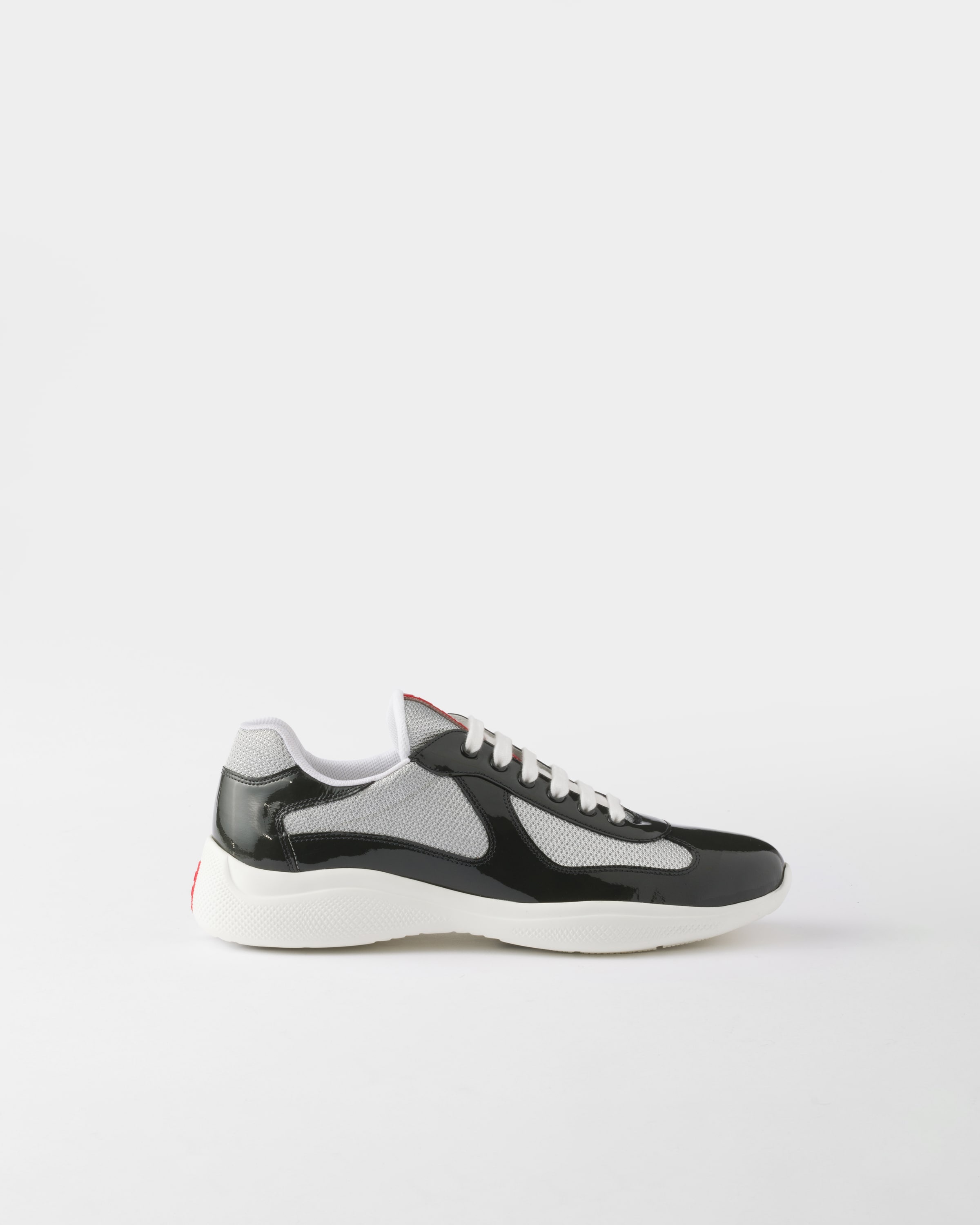Patent leather and technical fabric Prada America's Cup sneakers - 2