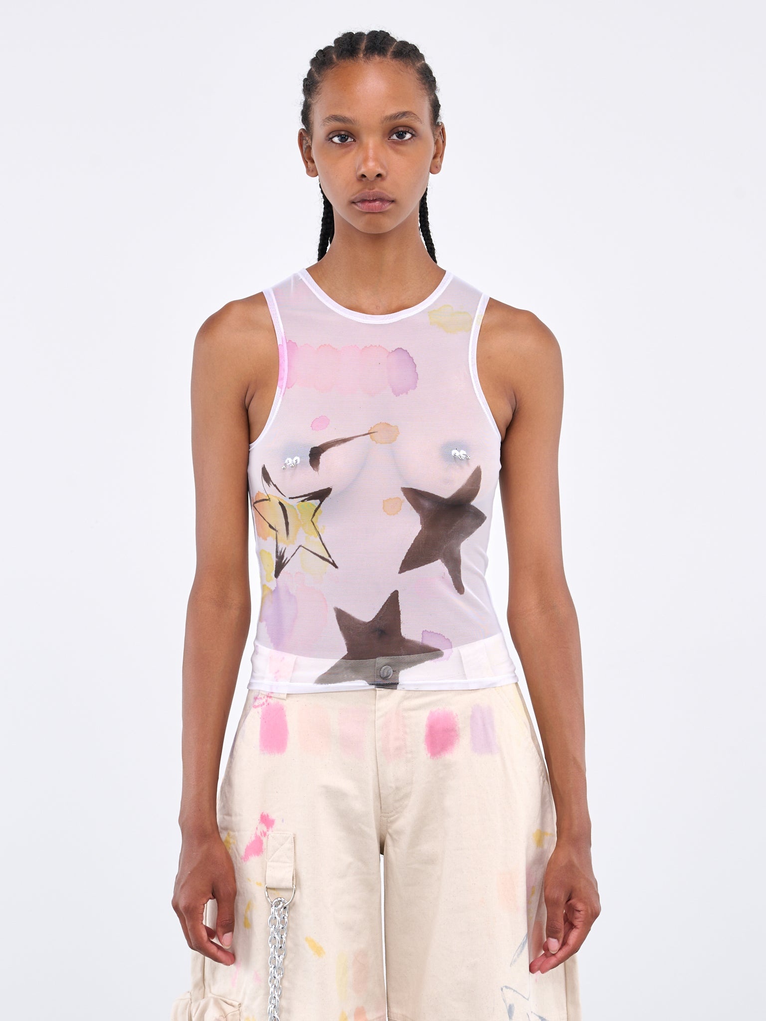 Star Burset Pierced Dachi Tank - 1