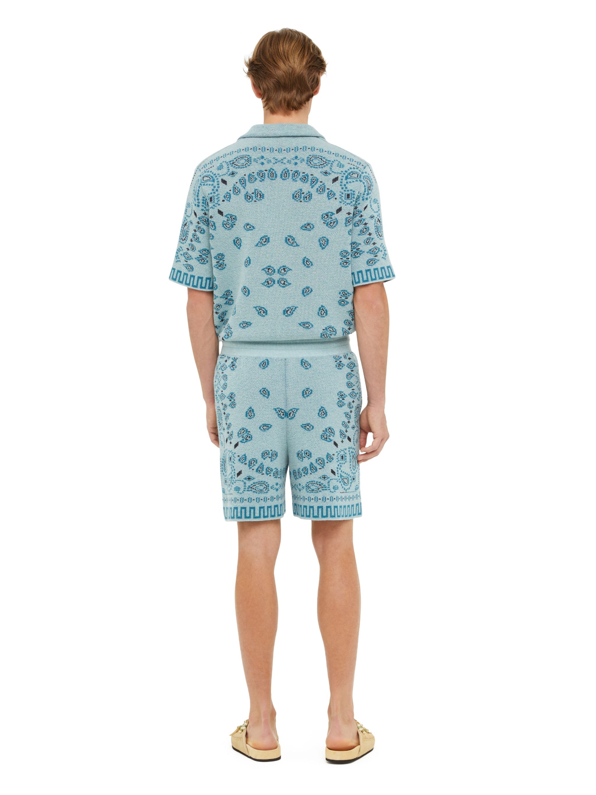 Cotton Piquet Bandana Shorts - 6