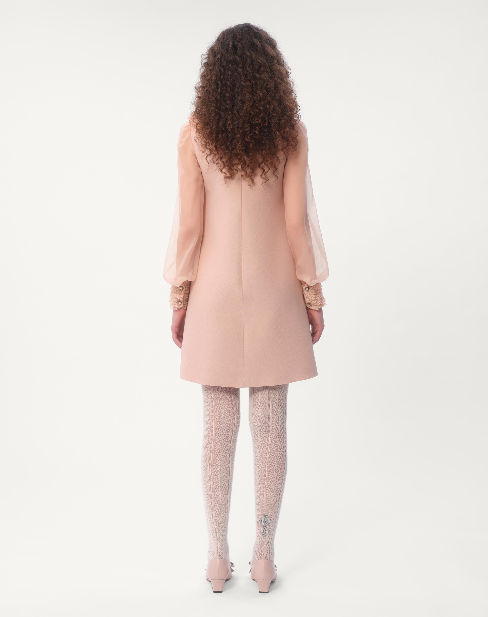 EMBROIDERED CREPE COUTURE SHORT DRESS - 9