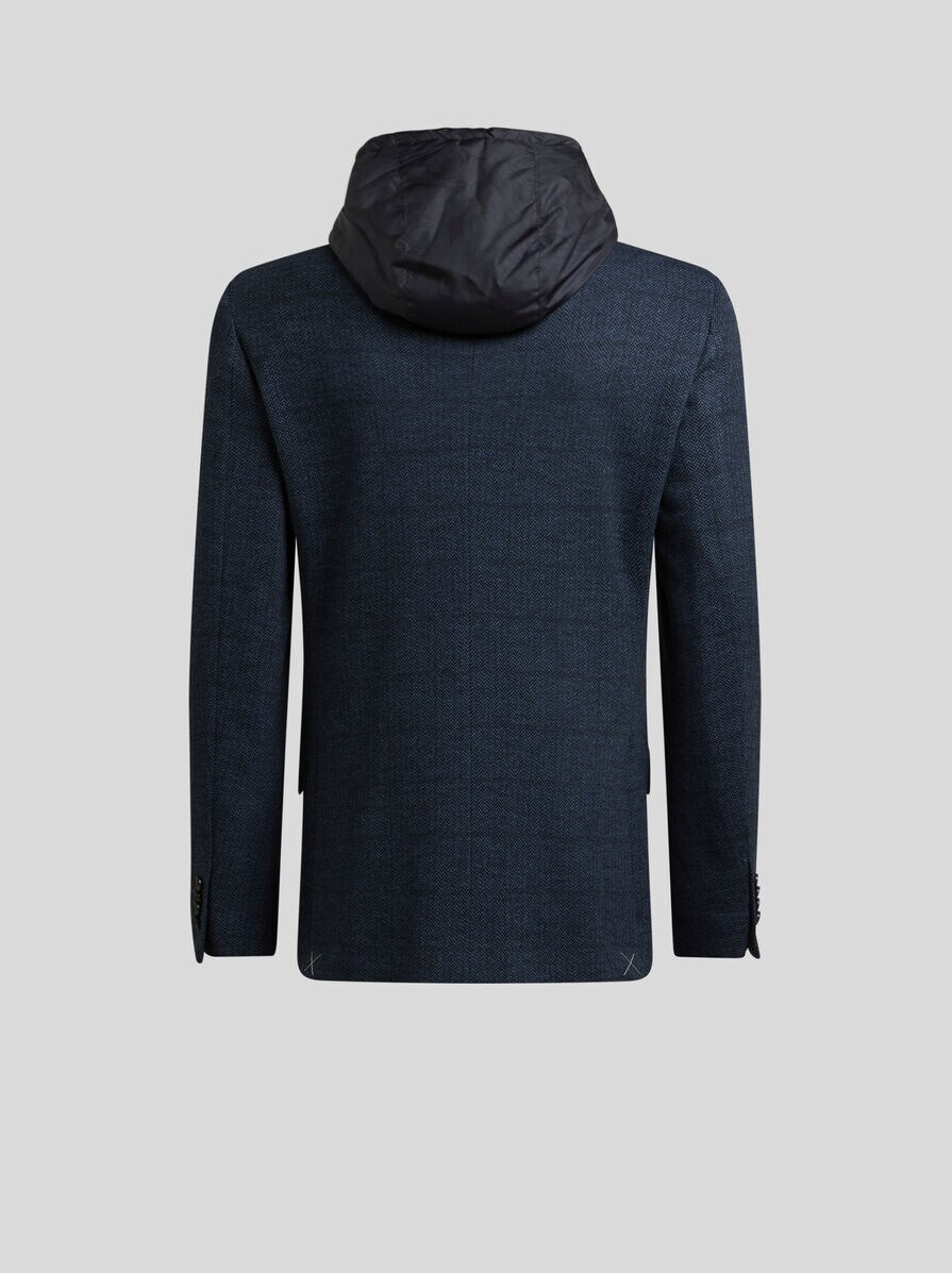 JERSEY JACKET WITH REMOVABLE BIB AND HOOD - 5