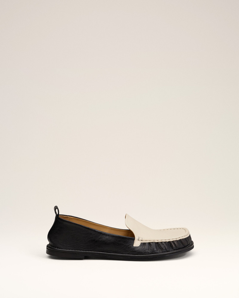 블랙 LEATHER MIDI LOAFERS - 1