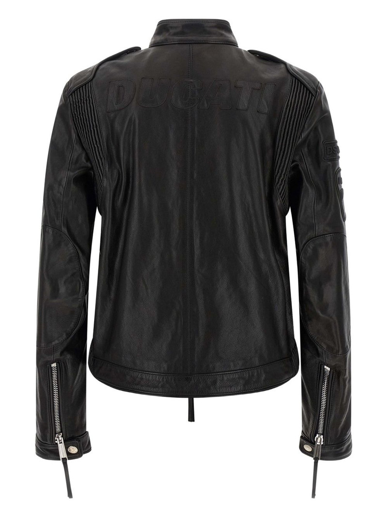 DSQUARED2 x Ducati leather jacket outlook