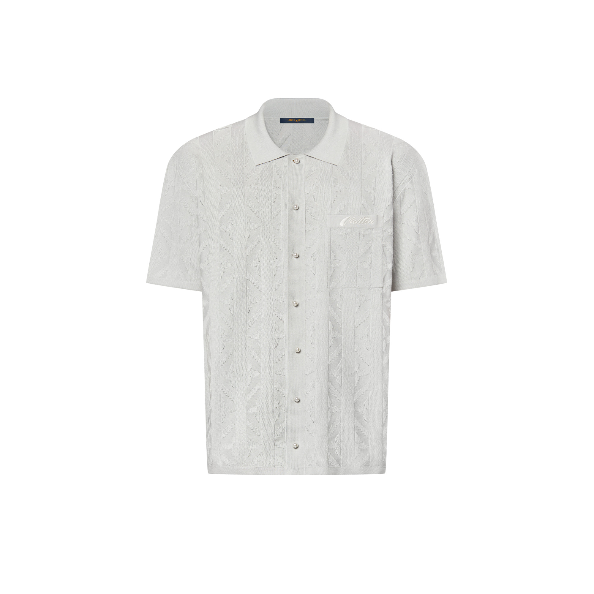 Short-Sleeved Knit Shirt - 1
