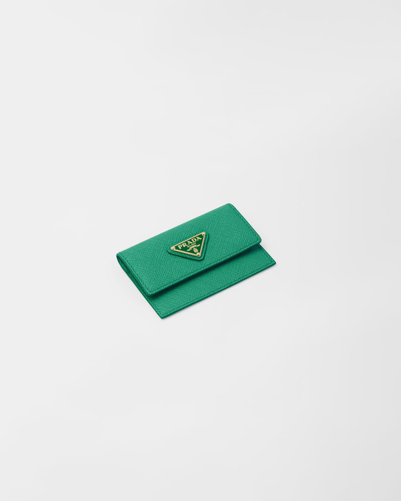 Prada Saffiano leather card holder outlook