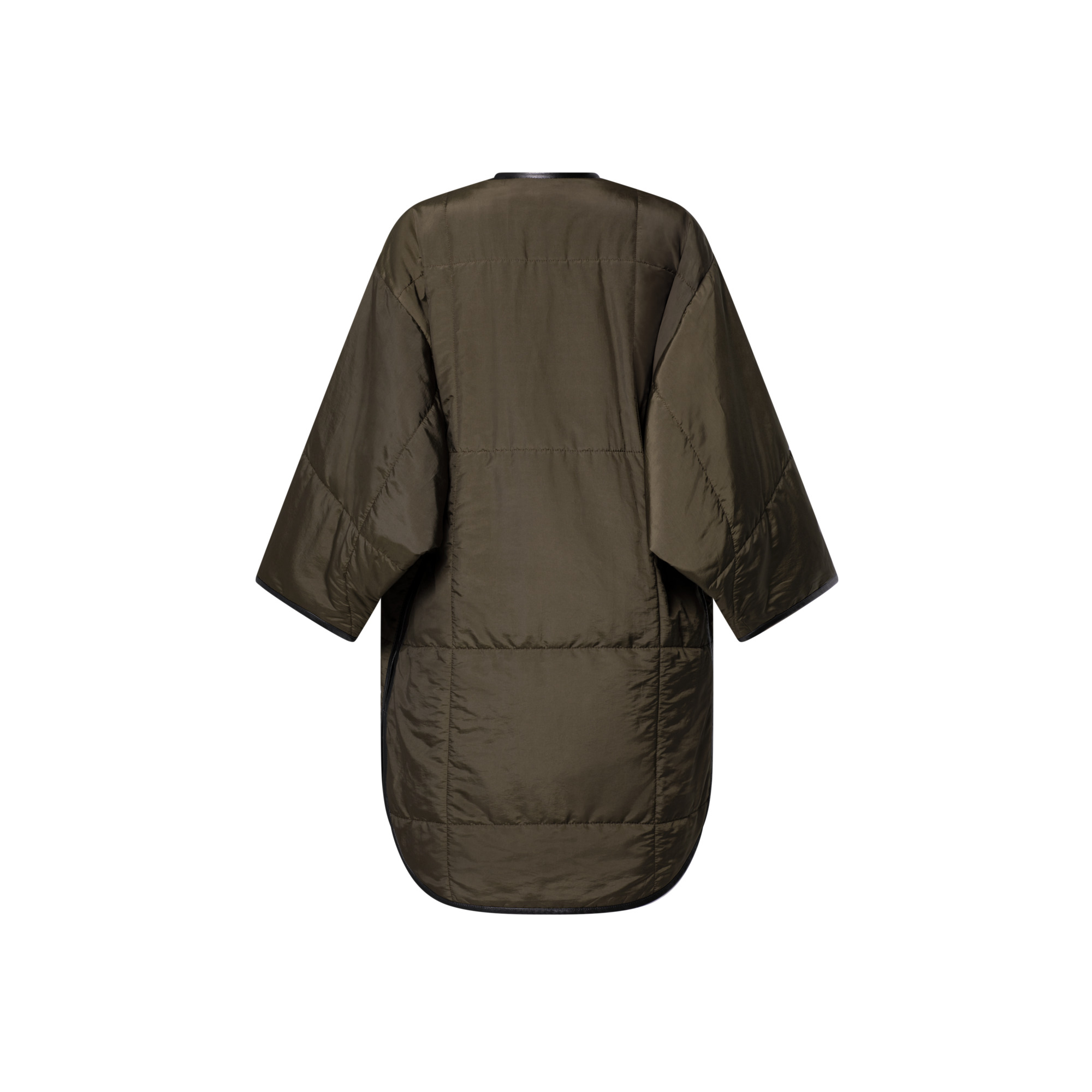 Quilted Toggle Detail Coat - 3