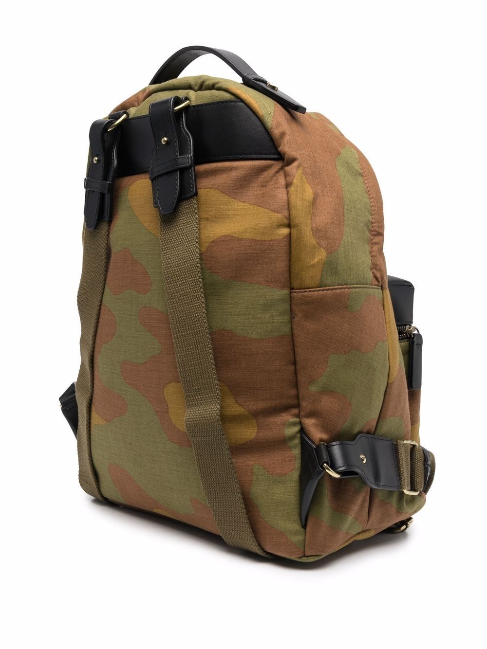 camouflage logo print backpack - 3