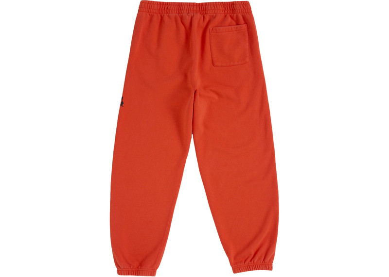 Supreme Supreme Washed Old English Sweatpant Orange outlook