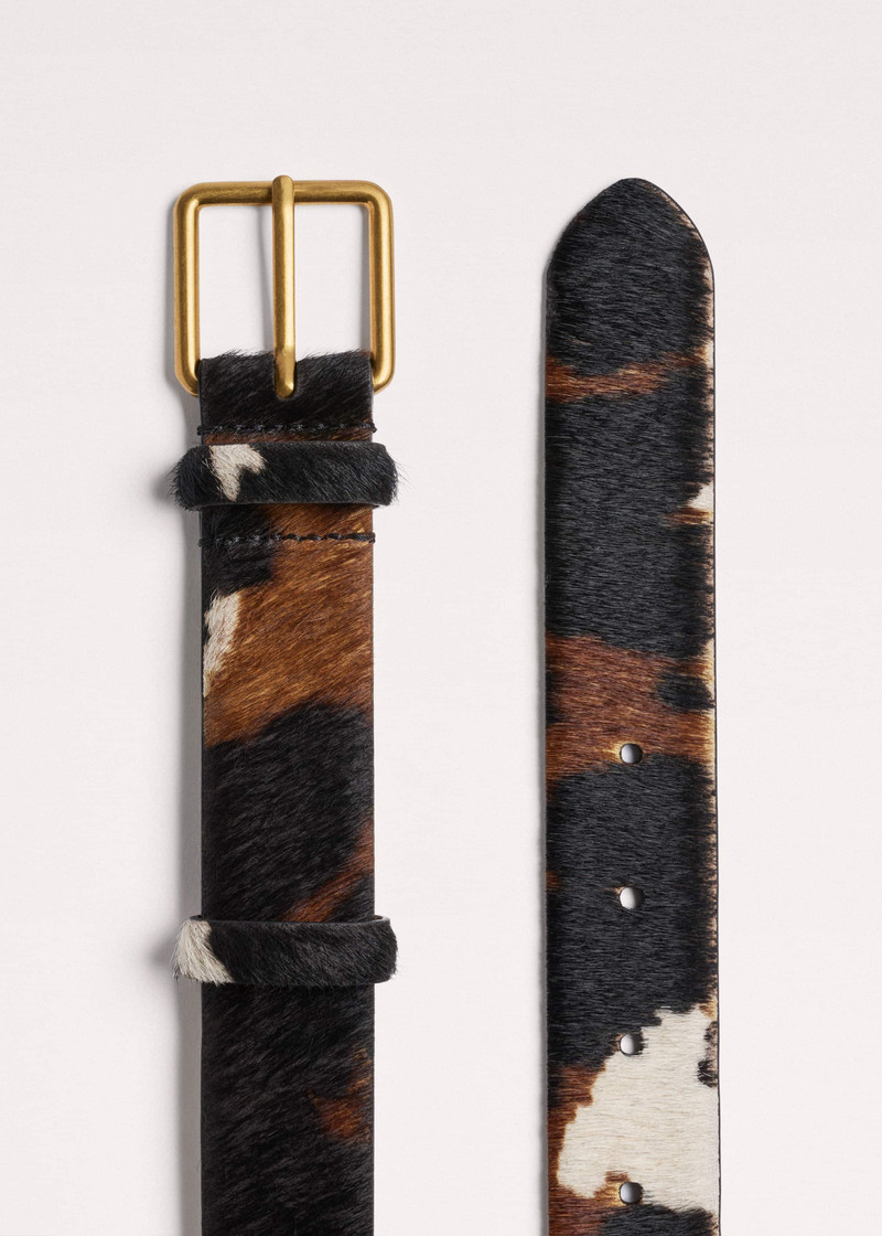 Cow Print Belt 1
