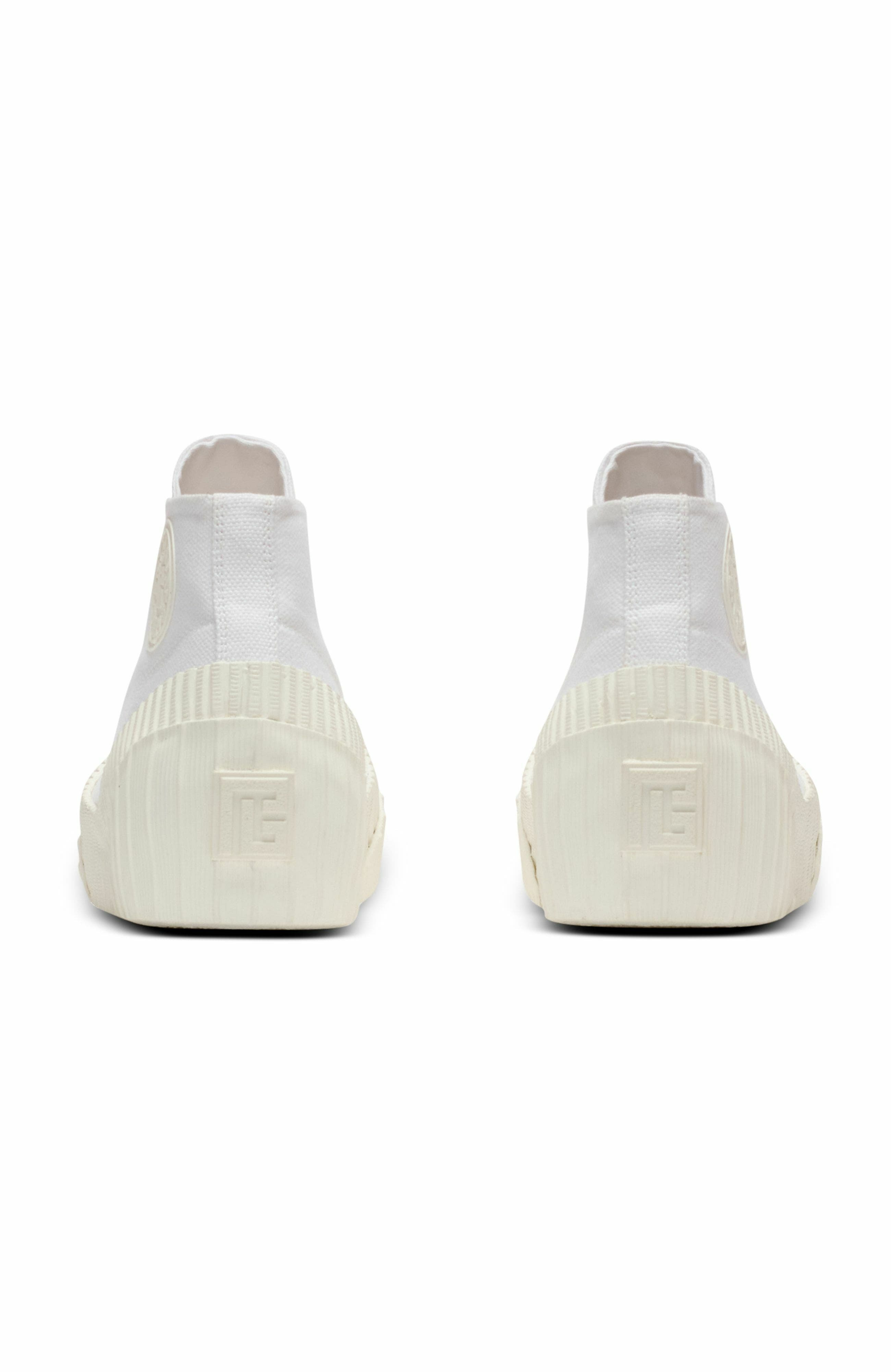 Balmain Riff Low canvas sneakers in White at Nordstrom - 3