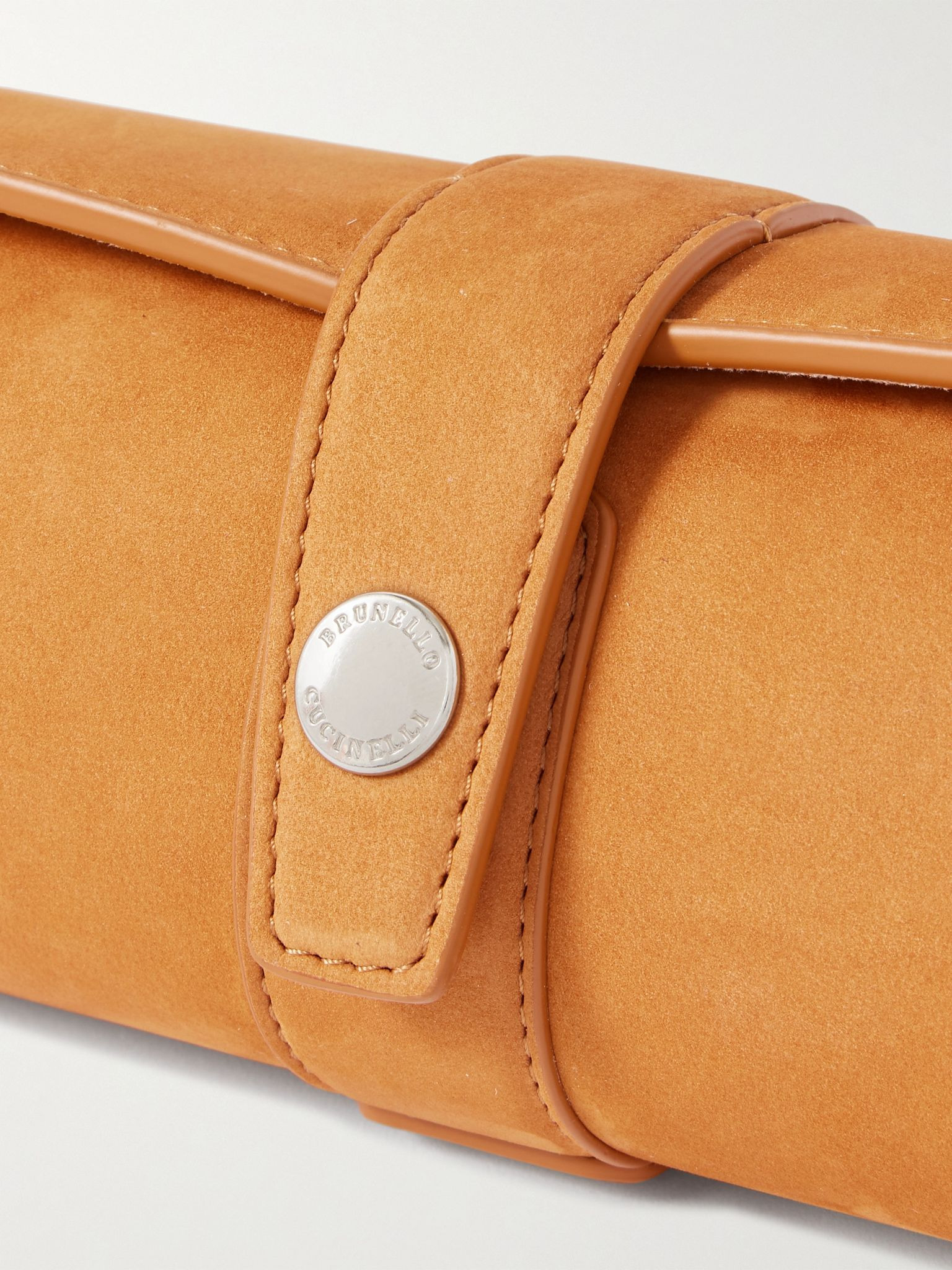 Suede Four-Watch Roll Brown - 4