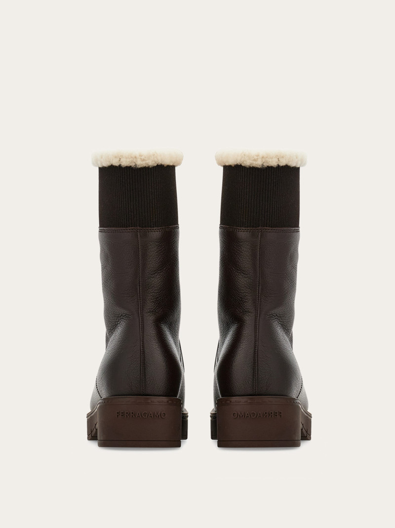 FERRAGAMO Merino wool lined ankle boot outlook