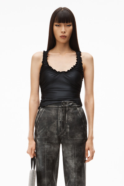 Alexander Wang CUTOUT TANK IN RUCHED SPANDEX JERSEY outlook