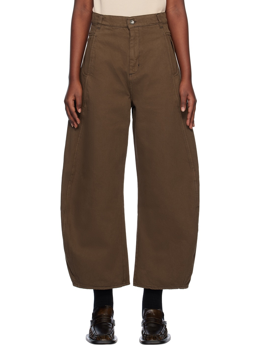 Brown Shade Jeans - 1