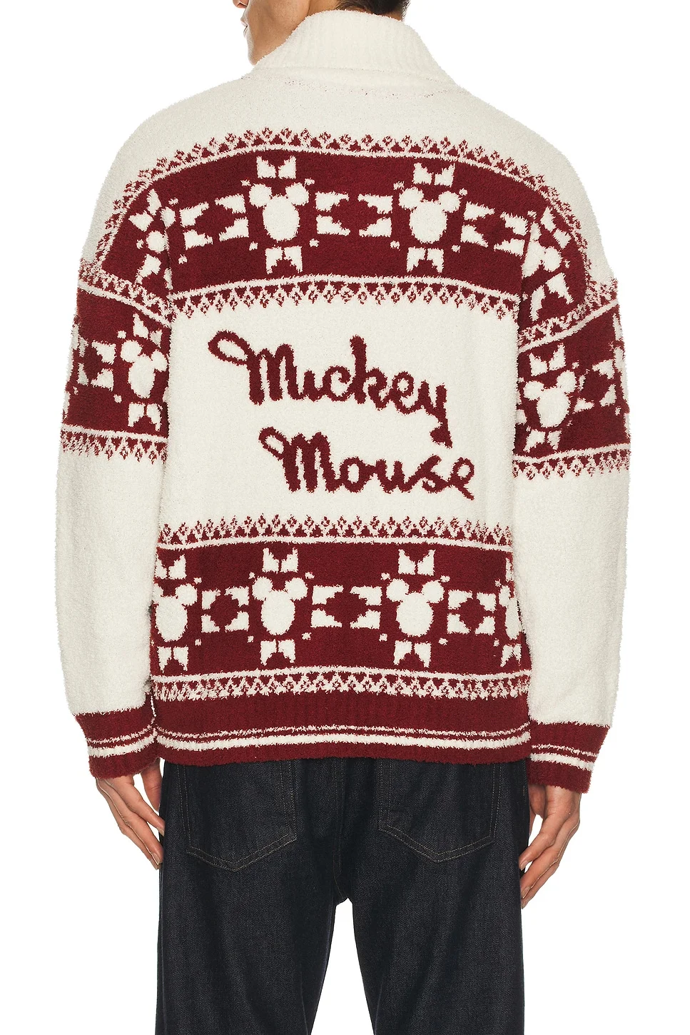 Disney Mickey Fair Isle Zip Sweater - 1