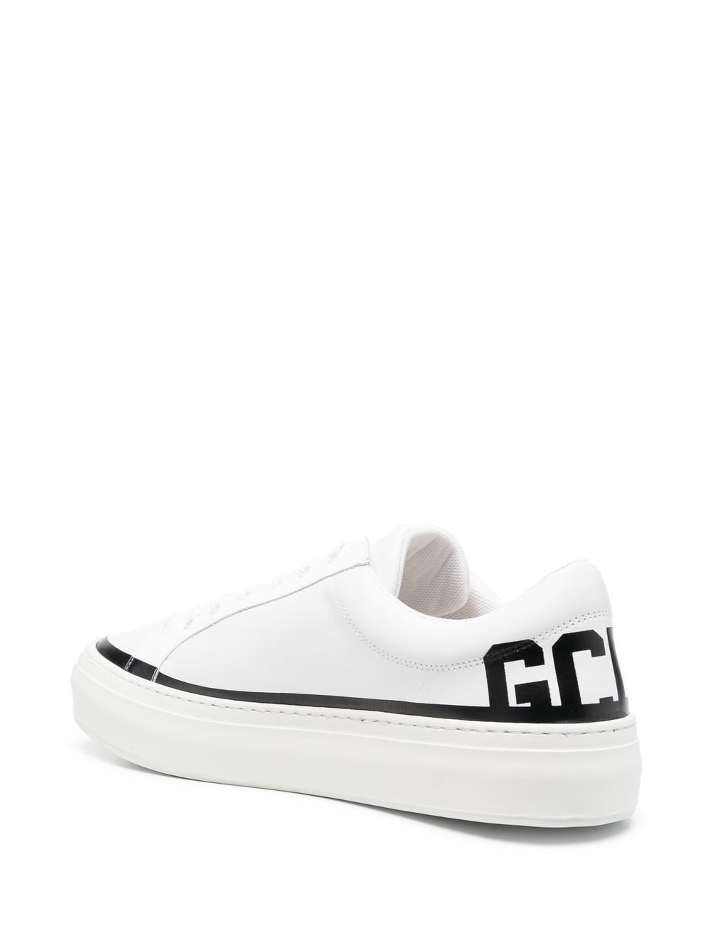 logo-print low-top sneakers - 3