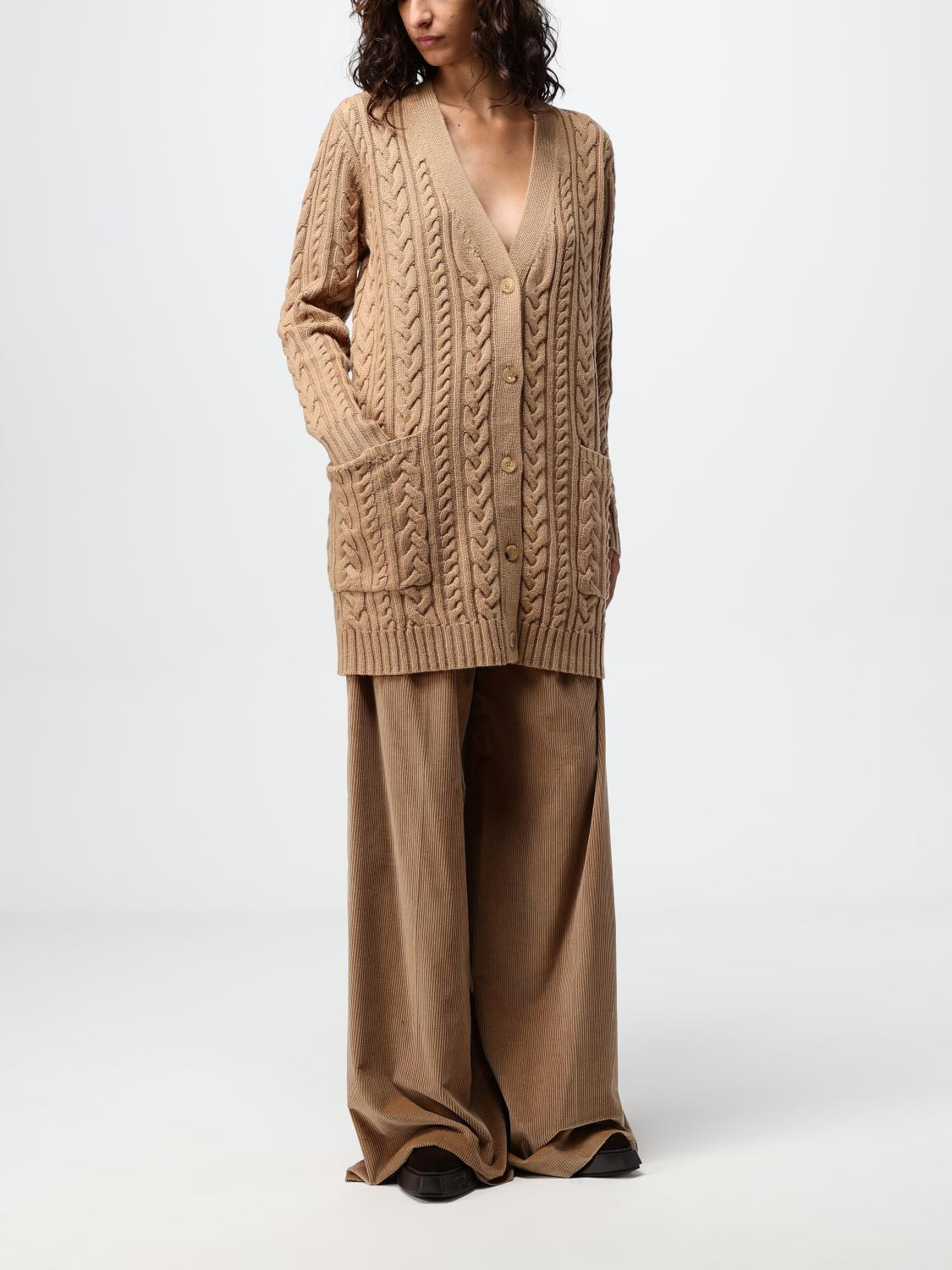 Max Mara Cardigan Woman Camel - 2