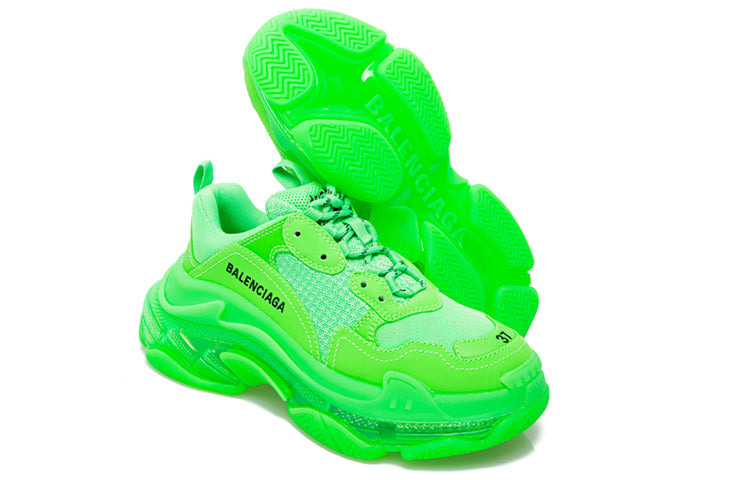 (WMNS) Balenciaga Triple S Sneaker 'Green' 544351W2GR13801 - 4