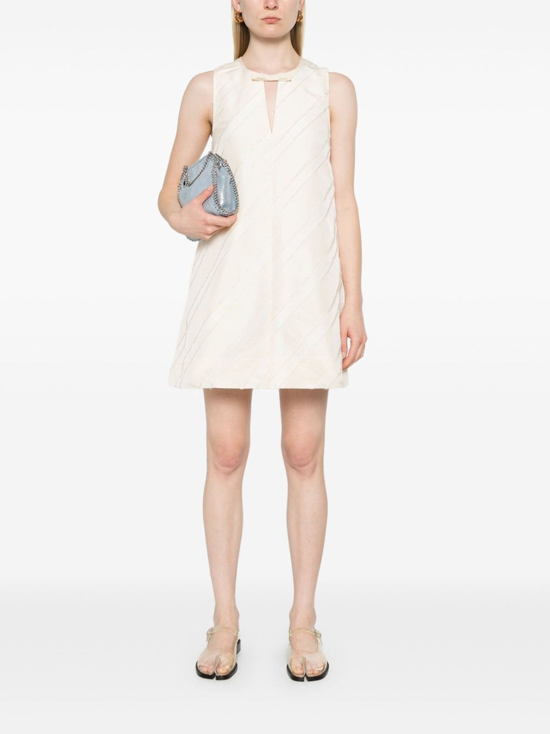 GANNI stripe mini dress outlook