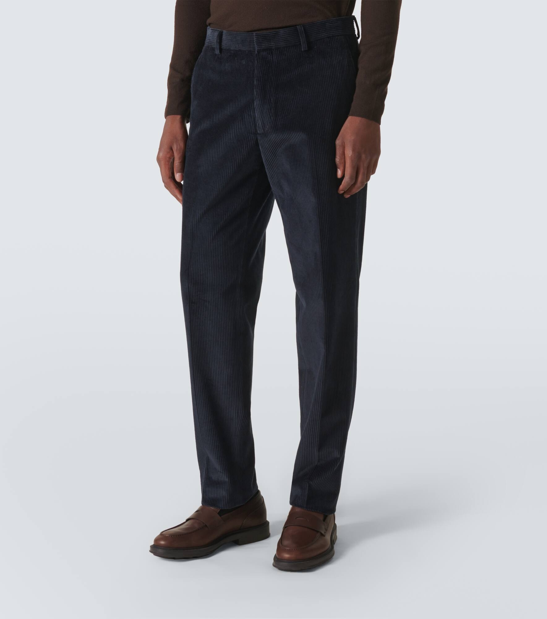 Cotton corduroy straight pants - 3
