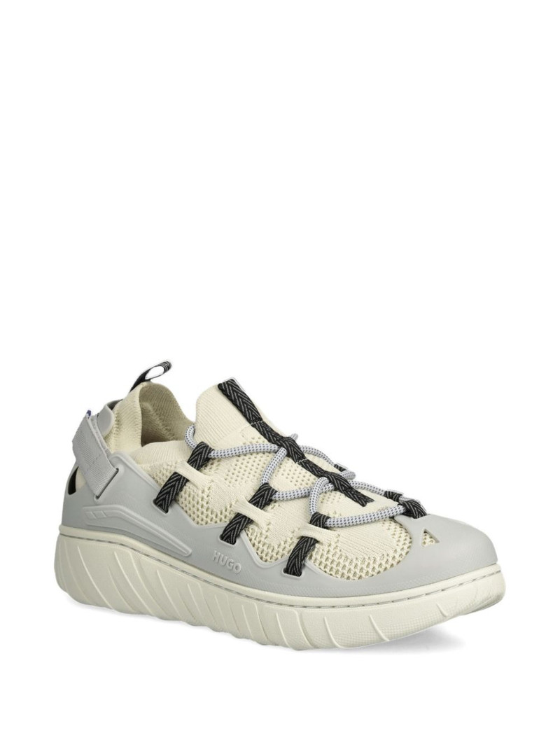 HUGO lace-up panelled sneakers outlook
