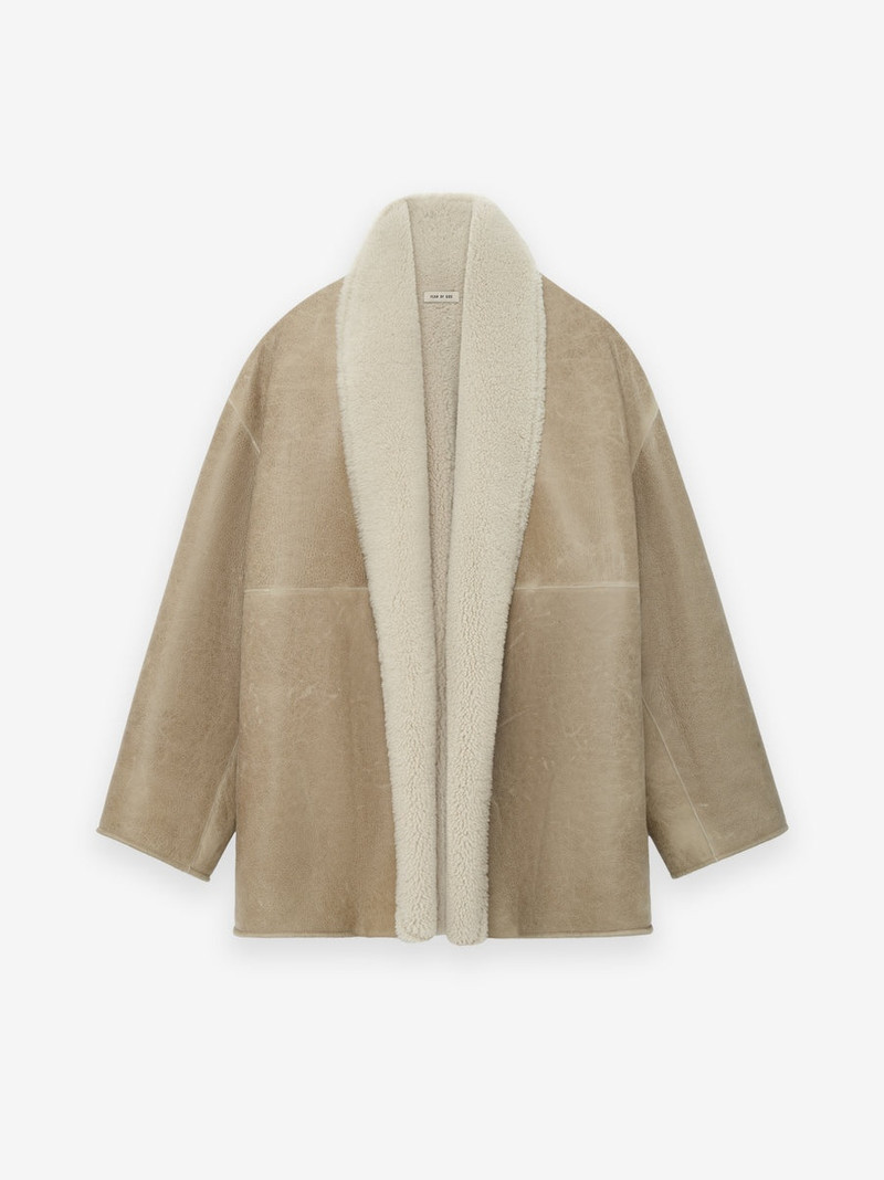 Sherpa Shawl Collar Jacket 1
