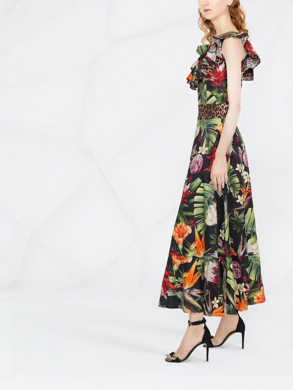 floral-print maxi dress - 3