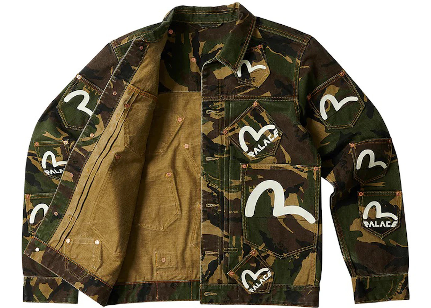 Palace x Evisu Type One Denim Jacket Camo - 2