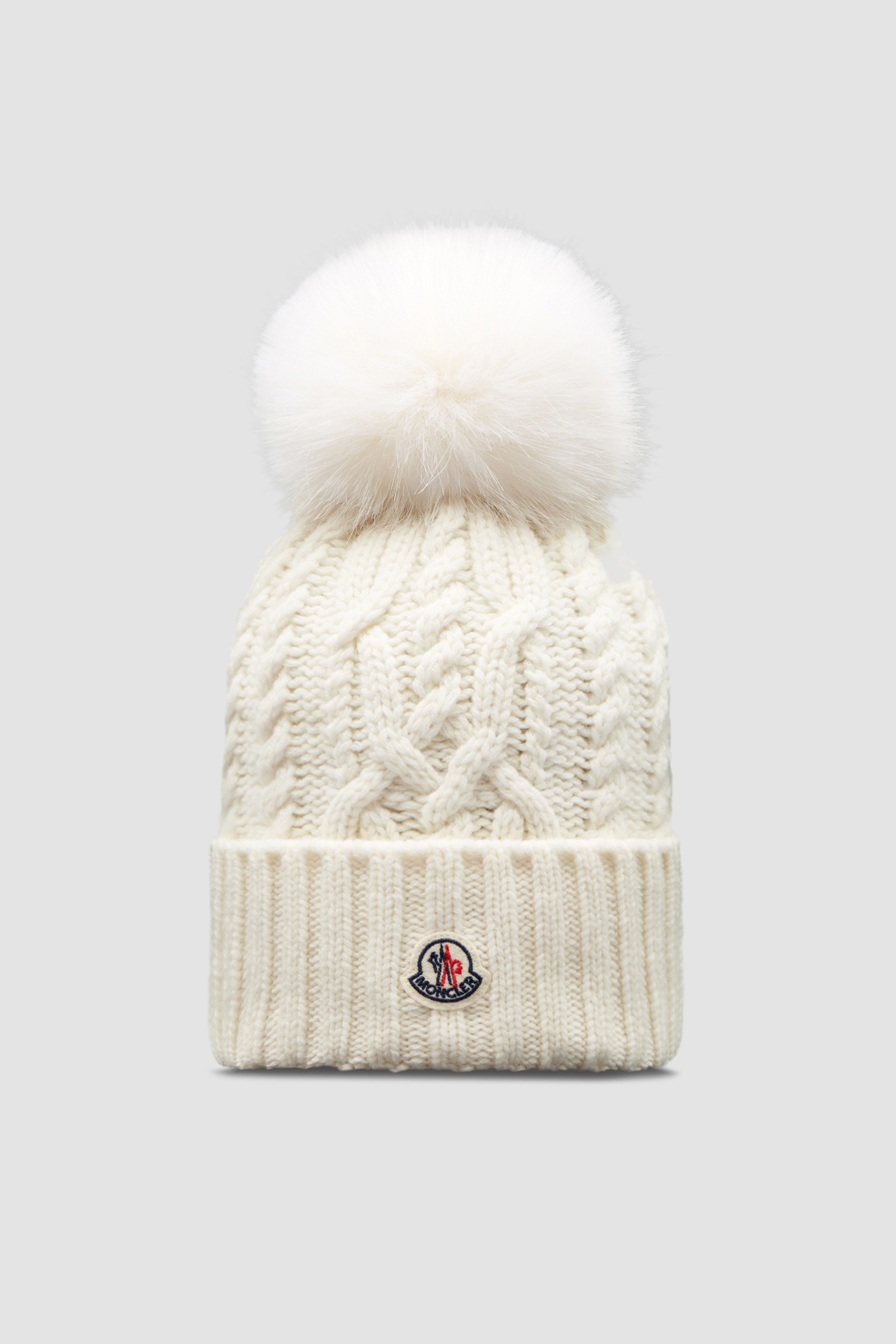 Wool & Cashmere Beanie with Pom Pom - 1