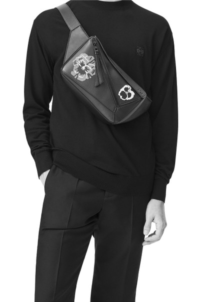 Loewe Pansies Small Puzzle bumbag in classic calfskin outlook