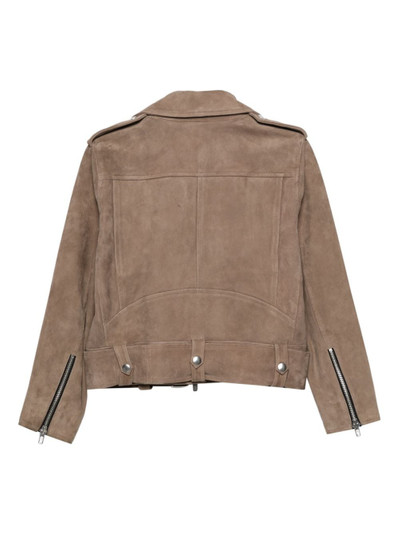 STAND STUDIO suede biker jacket outlook