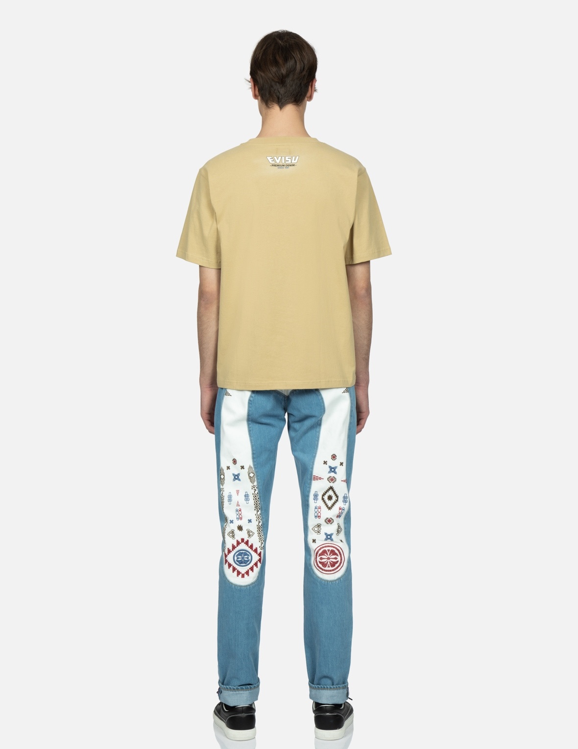 NOMADIC-PATTERN EMBROIDERED DAICOCK INSERT CARROT-FIT JEANS #2017 - 5