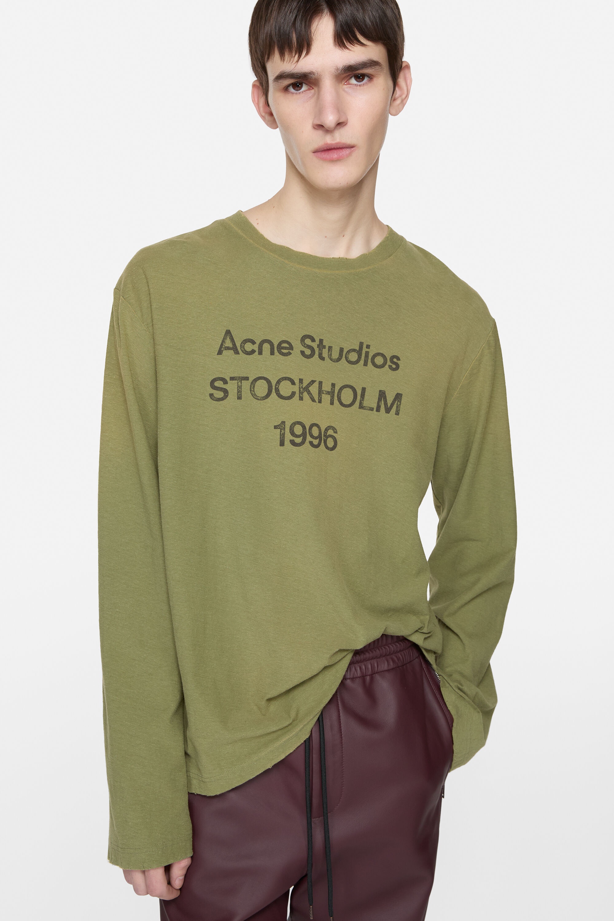Logo t-shirt - Relaxed fit - Olive green - 4