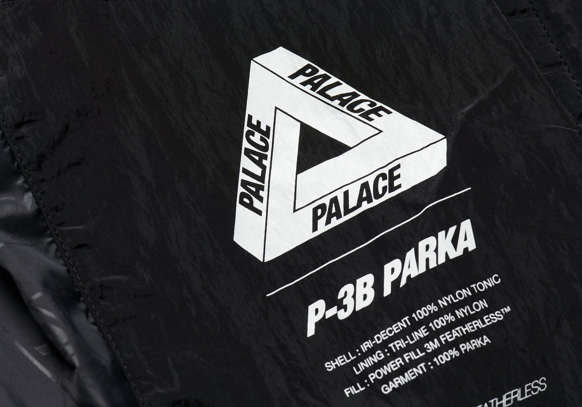 PALACE P-3B BAFFLE PARKA BLACK | REVERSIBLE