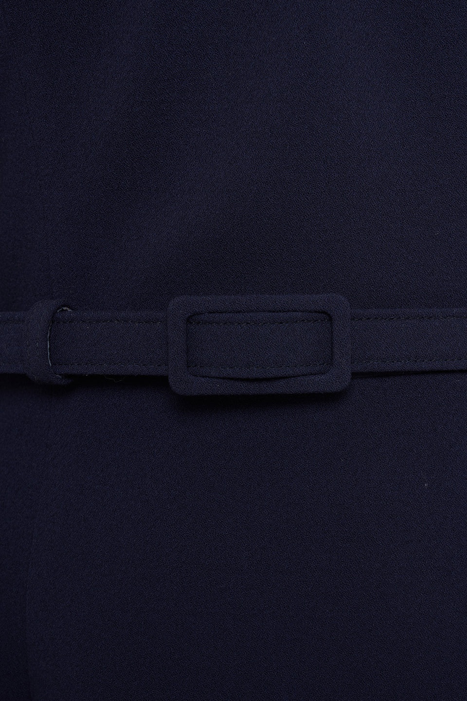 WOOL CREPE DRESS WITH BELT - 3