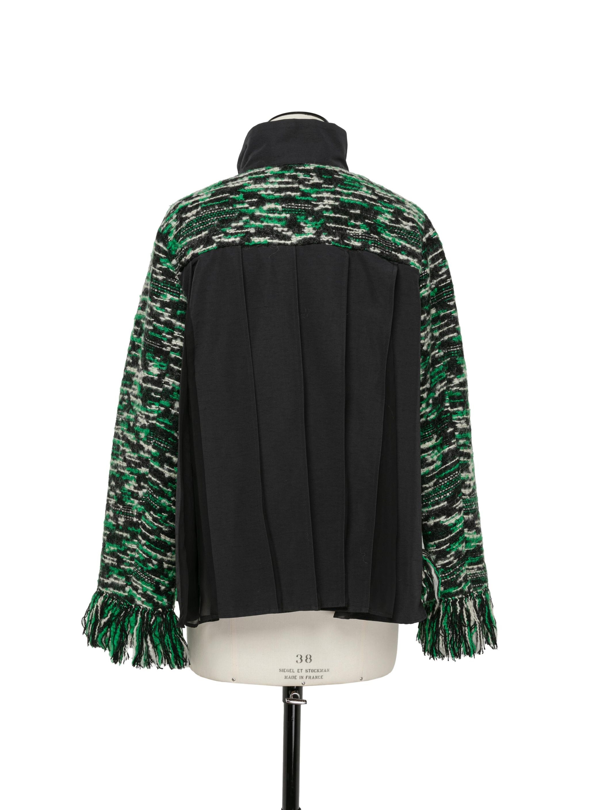Tweed x Grosgrain Blouson - 3