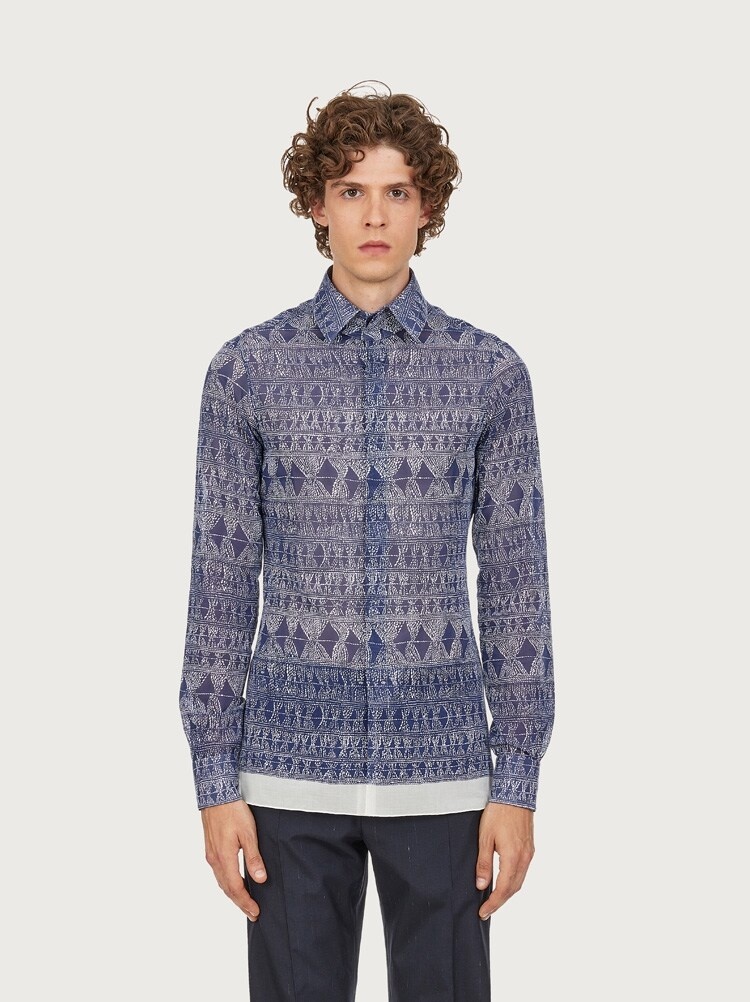 SLIM FIT PRINTED SHIRT - 2