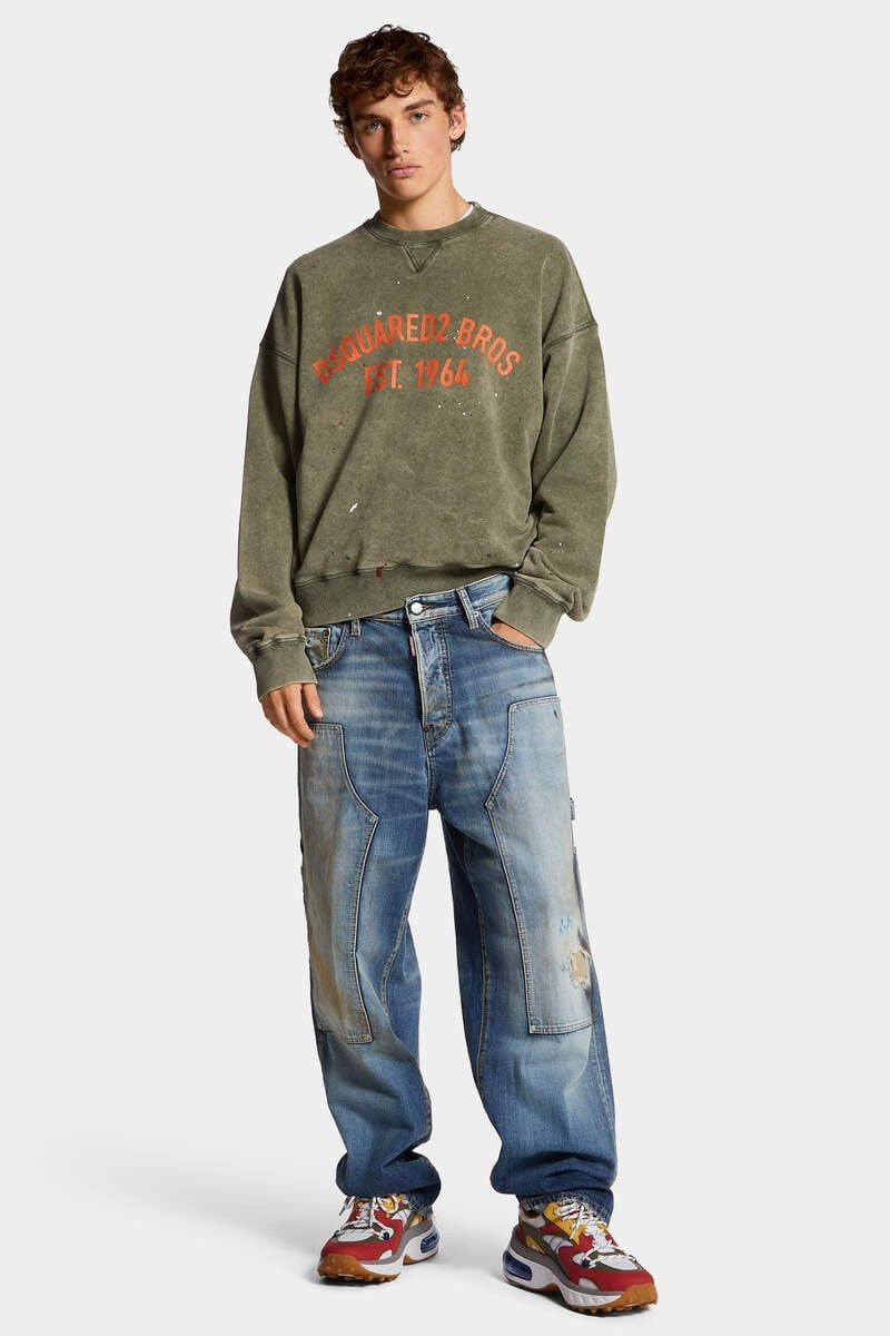 MARBLE DYED WITH VANISH SPOT CYPRO FIT SWEATSHIRT 5