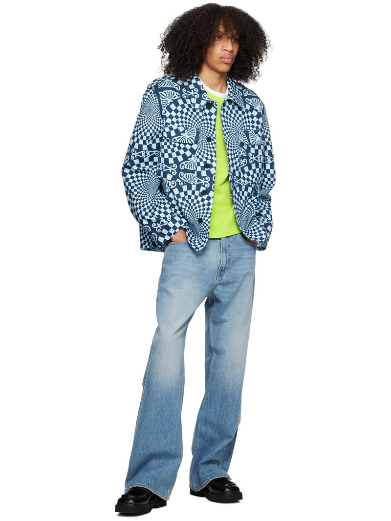 BLUEMARBLE Blue Folk Checkerboard Jacket outlook