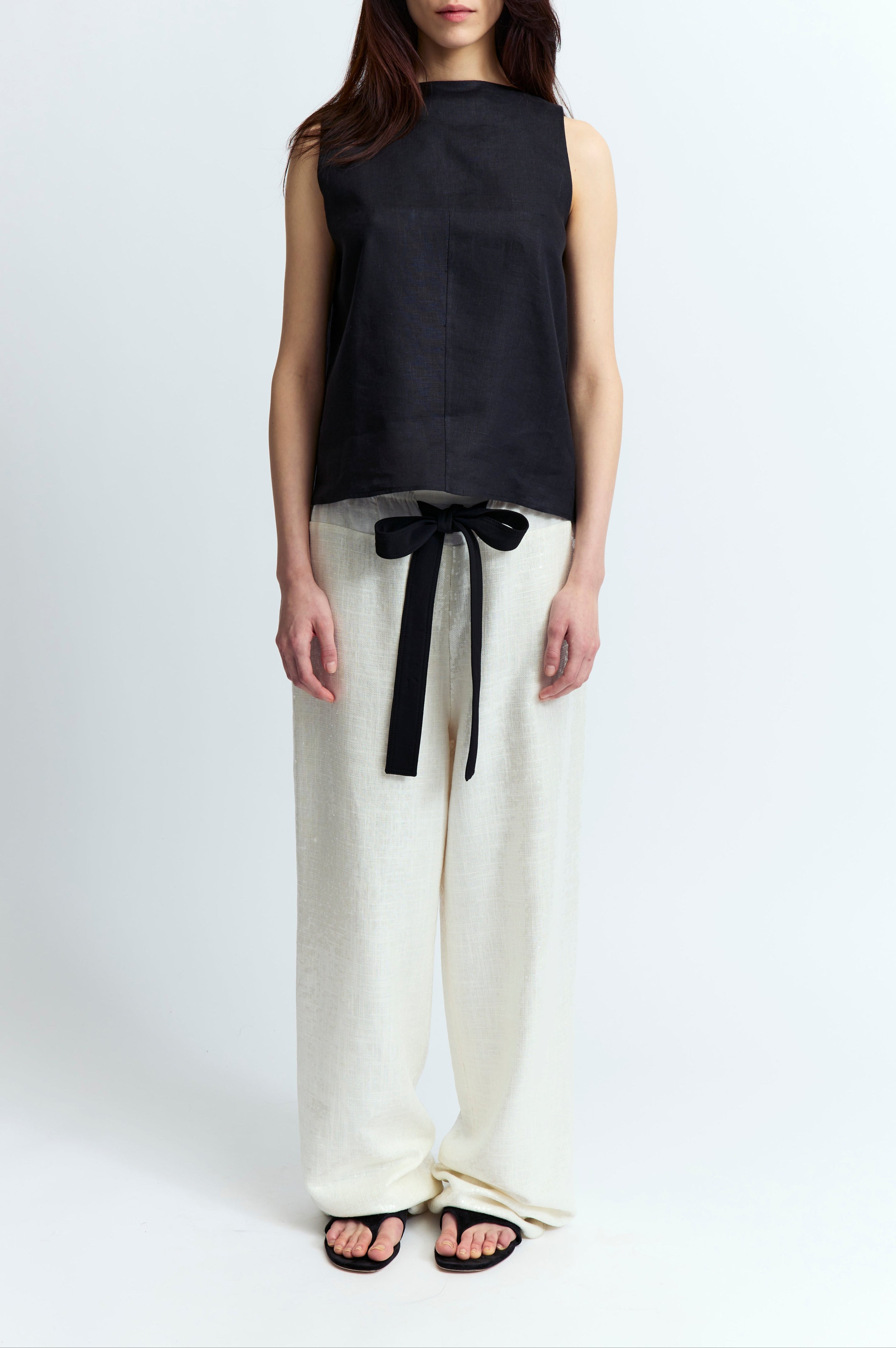 ZIELLA TOP IN LINEN - 2