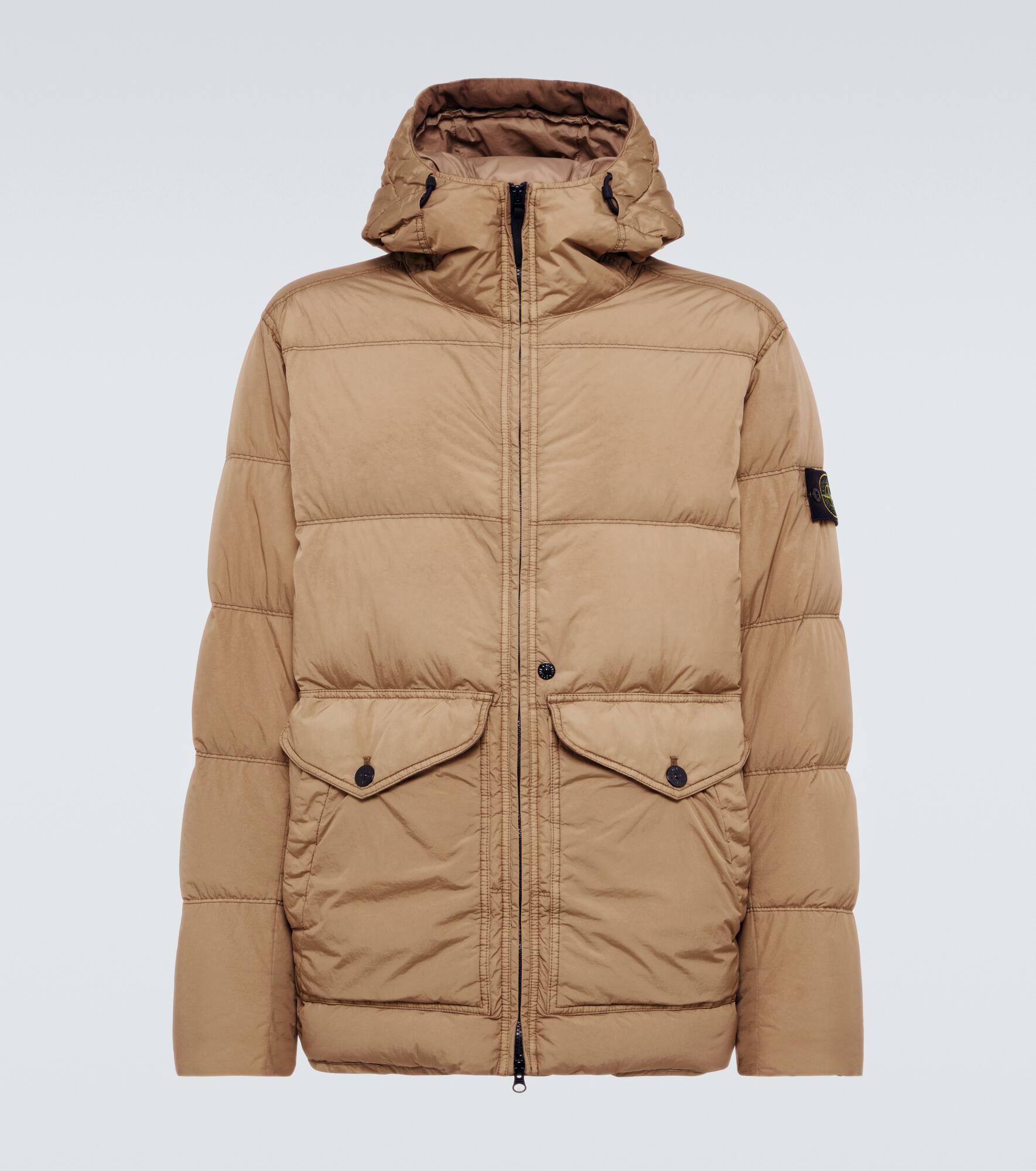 Compass quilted down jacket - 1