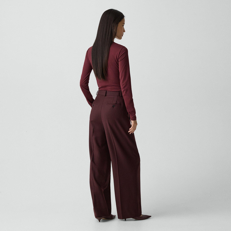 Theory Double Pleat Pant, 29’’ in Sleek Flannel outlook