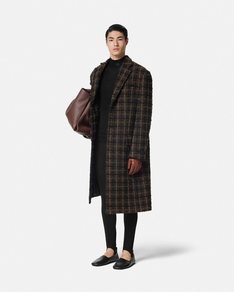 VERSACE Bouclé Tweed Coat outlook