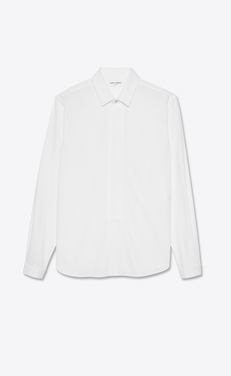 small bib shirt in cotton poplin 1