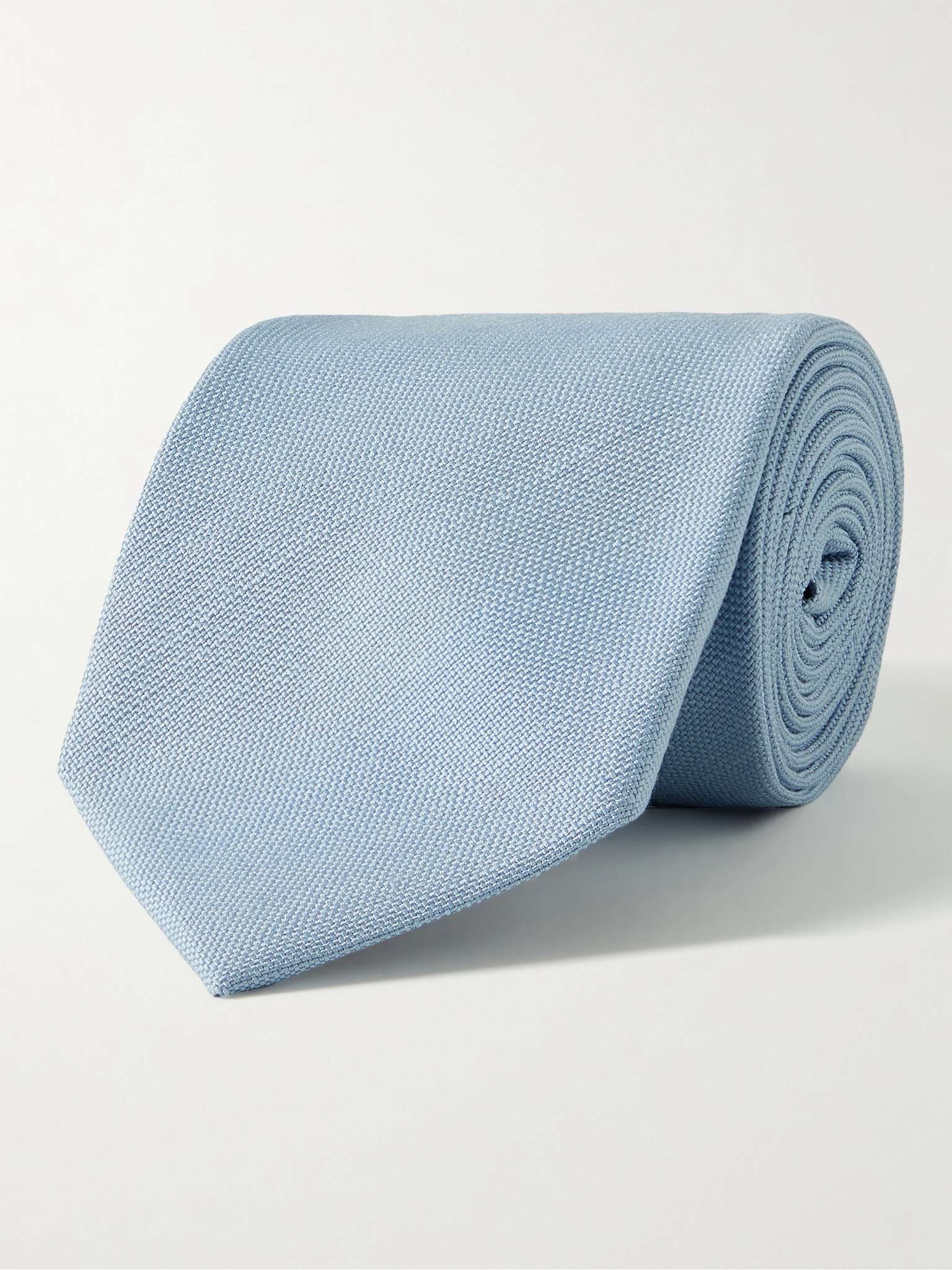 8cm Textured-Silk Tie - 1