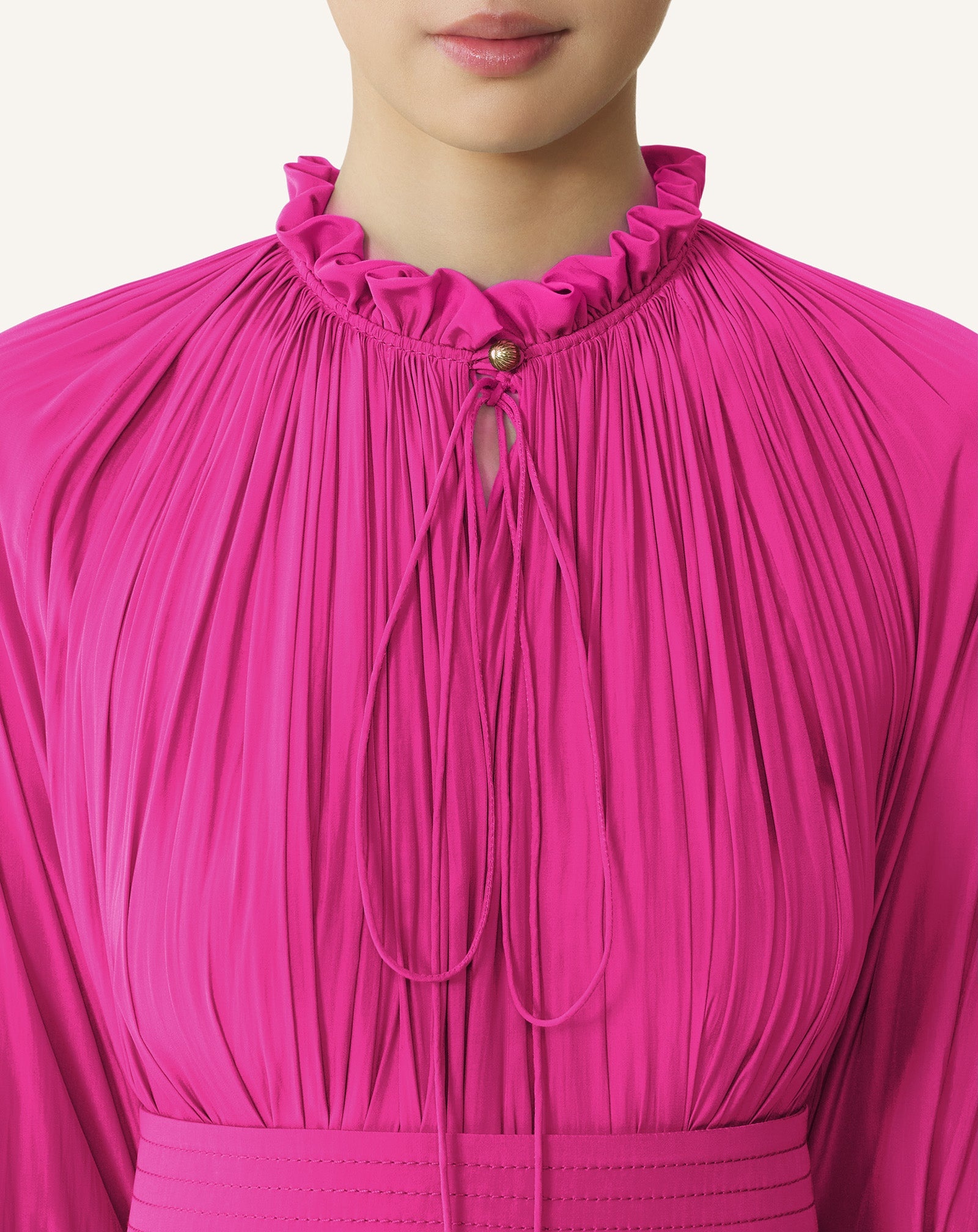 SHORT CHARMEUSE DRESS - 5