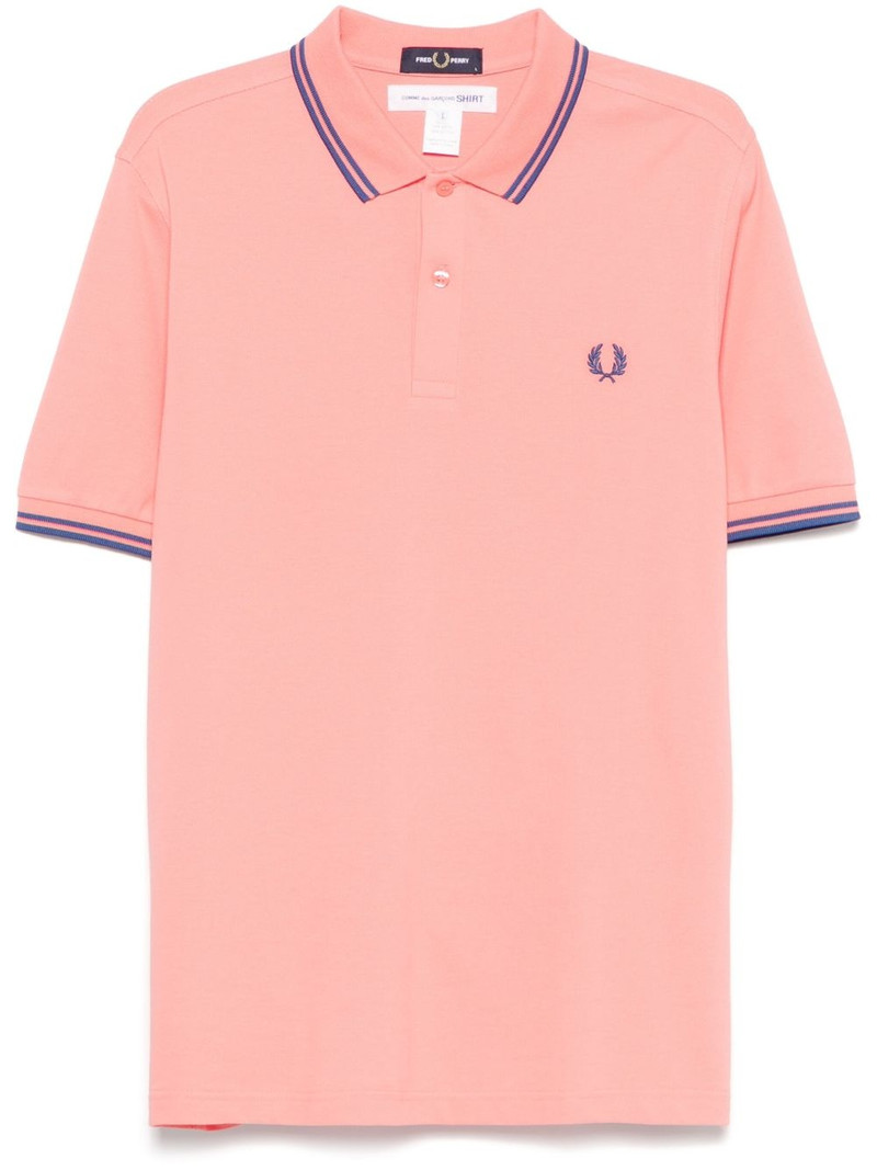 x Fred Perry logo-embroidered polo shirt 1