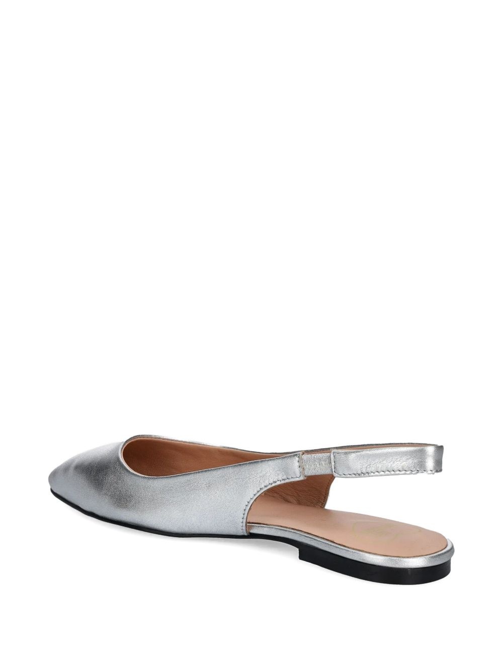 logo-print ballerina shoes - 3